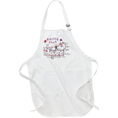 Battle Plan Christmas Home Hand Dawn Alone Xmas Full-Length Apron With Pockets