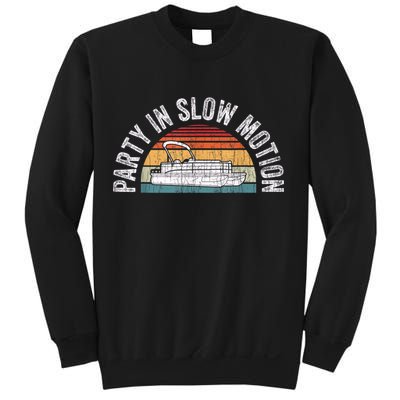 Best Pontoon Captain Boat Party In Slow Motion Sweatshirt