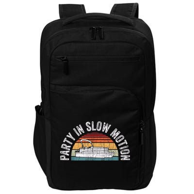 Best Pontoon Captain Boat Party In Slow Motion Impact Tech Backpack