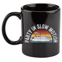 Best Pontoon Captain Boat Party In Slow Motion 11oz C Handle Ceramic Mug