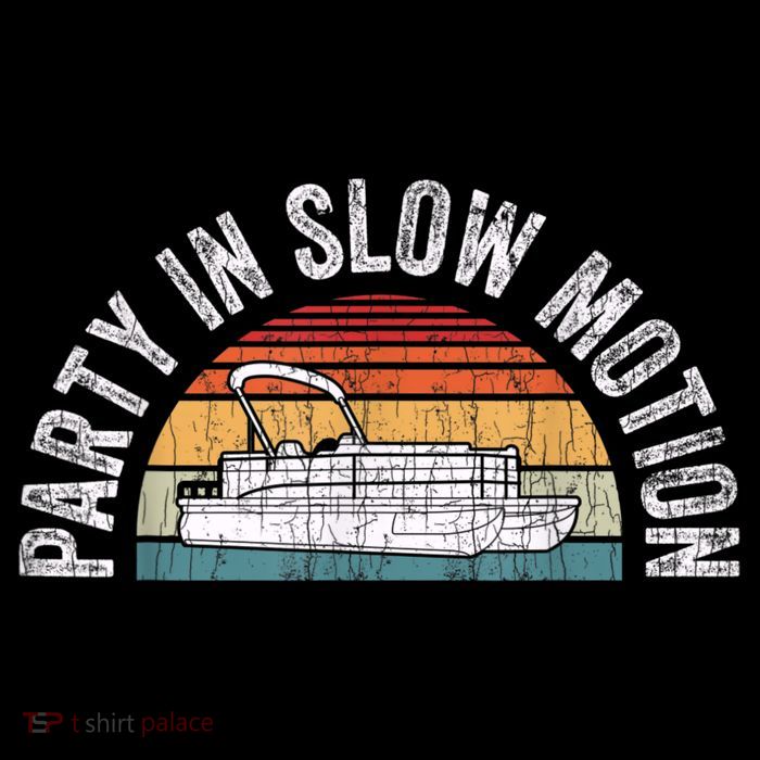 Best Pontoon Captain Boat Party In Slow Motion Youth Performance Sprint T-Shirt