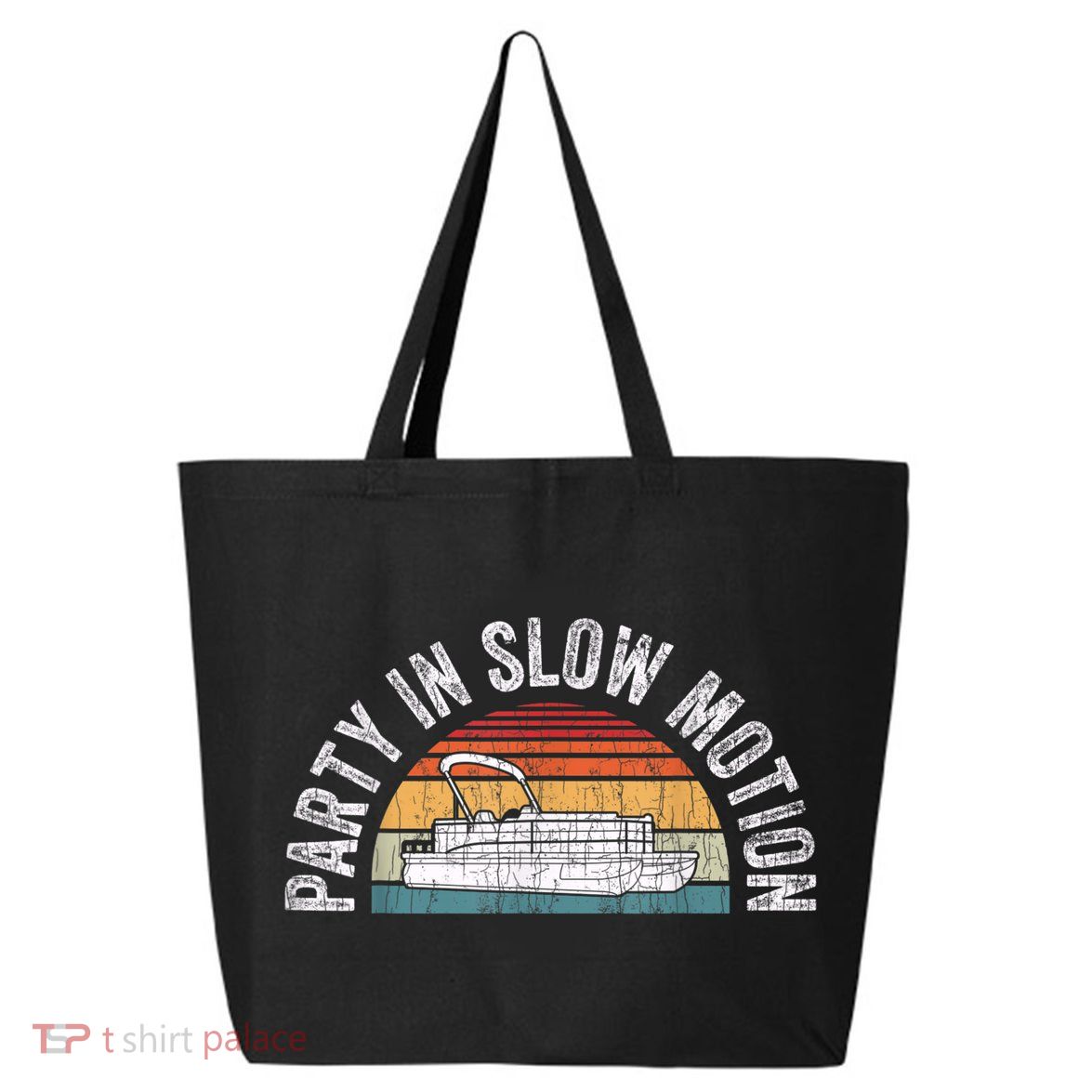 Best Pontoon Captain Boat Party In Slow Motion 25L Jumbo Tote