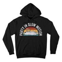 Best Pontoon Captain Boat Party In Slow Motion Tall Hoodie