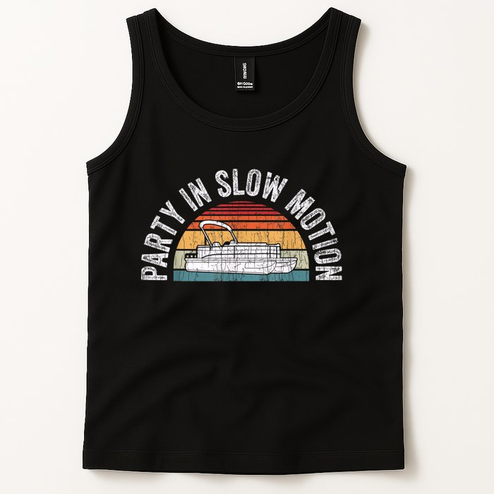 Best Pontoon Captain Boat Party In Slow Motion Tank Top