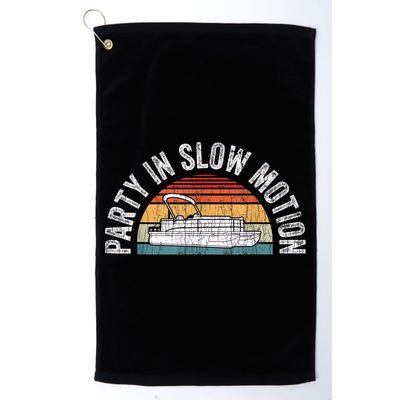 Best Pontoon Captain Boat Party In Slow Motion Golf Towel