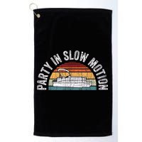 Best Pontoon Captain Boat Party In Slow Motion Golf Towel
