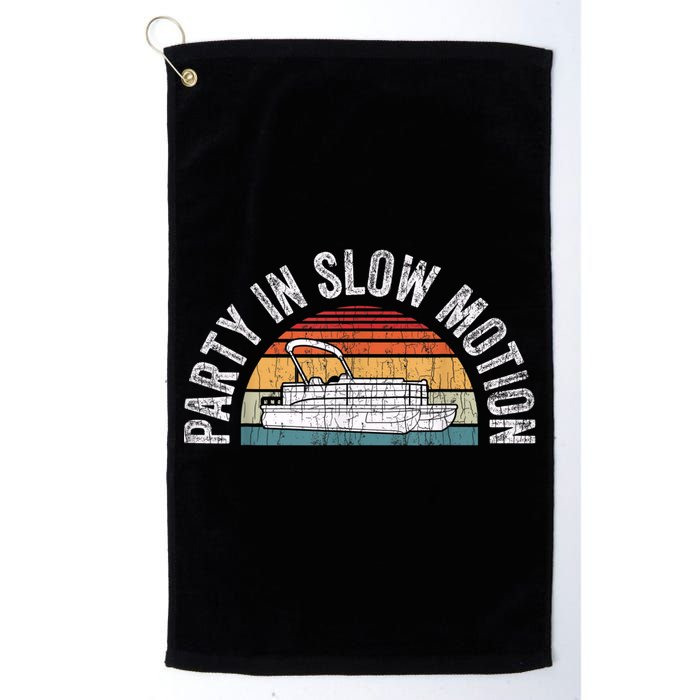 Best Pontoon Captain Boat Party In Slow Motion Golf Towel