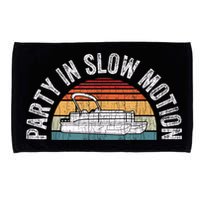 Best Pontoon Captain Boat Party In Slow Motion Microfiber Hand Towel