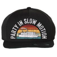 Best Pontoon Captain Boat Party In Slow Motion Wool Snapback Cap