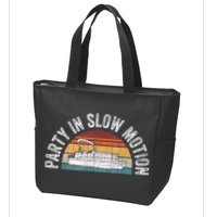 Best Pontoon Captain Boat Party In Slow Motion Zip Tote Bag