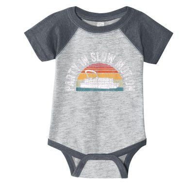 Best Pontoon Captain Boat Party In Slow Motion Infant Baby Jersey Bodysuit