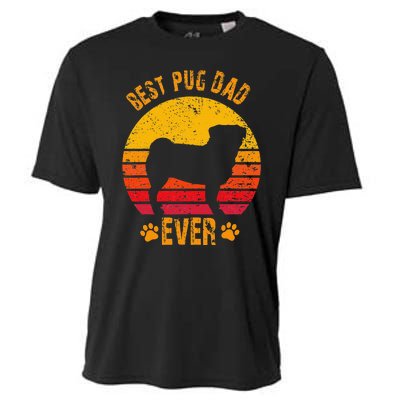 Best Pug Dad Ever Funny Gift Father Cooling Performance Crew T-Shirt