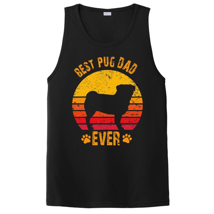 Best Pug Dad Ever Funny Gift Father PosiCharge Competitor Tank