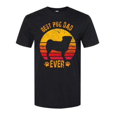 Best Pug Dad Ever Funny Gift Father Softstyle CVC T-Shirt