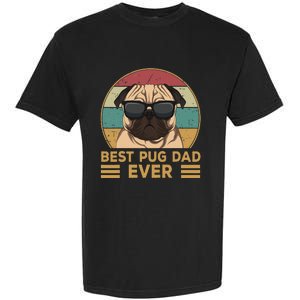 Best Pug Dad Ever Funny Pug Dog Gift Garment-Dyed Heavyweight T-Shirt