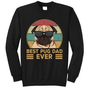 Best Pug Dad Ever Funny Pug Dog Gift Sweatshirt