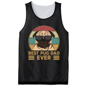 Best Pug Dad Ever Funny Pug Dog Gift Mesh Reversible Basketball Jersey Tank