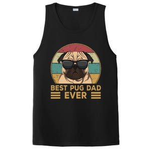 Best Pug Dad Ever Funny Pug Dog Gift PosiCharge Competitor Tank