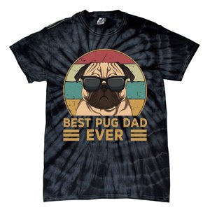 Best Pug Dad Ever Funny Pug Dog Gift Tie-Dye T-Shirt