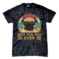 Best Pug Dad Ever Funny Pug Dog Gift Tie-Dye T-Shirt