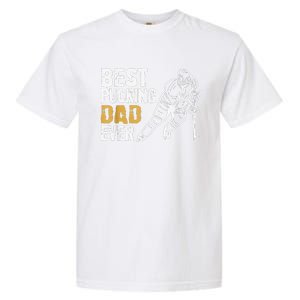 Best Pucking Dad Ever Retro Ice Hockey Coach Garment-Dyed Heavyweight T-Shirt