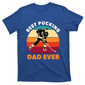 Best Pucking Dad Ever Cool Usa Ice Hockey Sports Player Gift T-Shirt