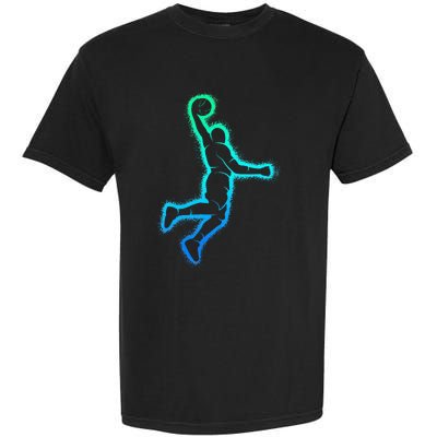 Basketball Player Dunking Basketball Garment-Dyed Heavyweight T-Shirt