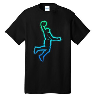 Basketball Player Dunking Basketball Tall T-Shirt