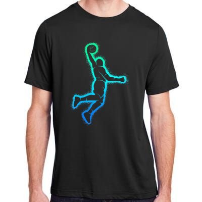 Basketball Player Dunking Basketball Adult ChromaSoft Performance T-Shirt