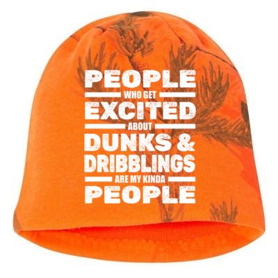 Basketball Player Dunks Dribblings Funny Gift Streetball Basketball Gift Kati - Camo Knit Beanie