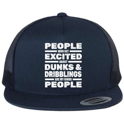 Basketball Player Dunks Dribblings Funny Gift Streetball Basketball Gift Flat Bill Trucker Hat