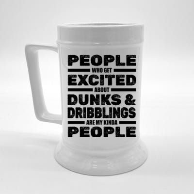 Basketball Player Dunks Dribblings Funny Gift Streetball Basketball Gift Beer Stein