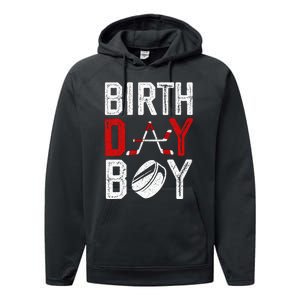 Birthday Party Decorations Hockey Winter Sports Fans Performance Fleece Hoodie