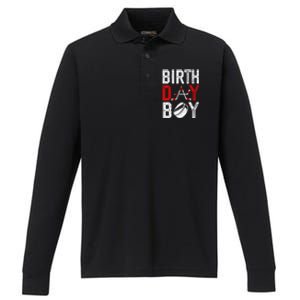 Birthday Party Decorations Hockey Winter Sports Fans Performance Long Sleeve Polo