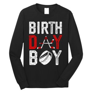 Birthday Party Decorations Hockey Winter Sports Fans Long Sleeve Shirt