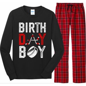 Birthday Party Decorations Hockey Winter Sports Fans Long Sleeve Pajama Set