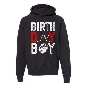 Birthday Party Decorations Hockey Winter Sports Fans Premium Hoodie