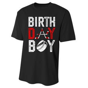 Birthday Party Decorations Hockey Winter Sports Fans Performance Sprint T-Shirt