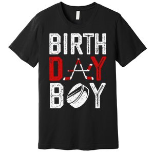 Birthday Party Decorations Hockey Winter Sports Fans Premium T-Shirt