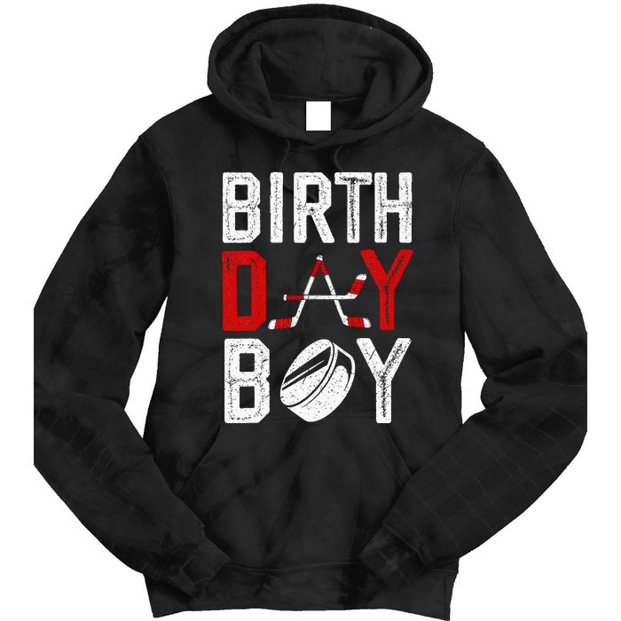 Birthday Party Decorations Hockey Winter Sports Fans Tie Dye Hoodie