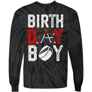 Birthday Party Decorations Hockey Winter Sports Fans Tie-Dye Long Sleeve Shirt