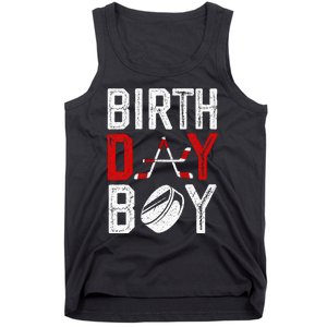 Birthday Party Decorations Hockey Winter Sports Fans Tank Top