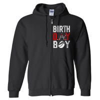 Birthday Party Decorations Hockey Winter Sports Fans Full Zip Hoodie