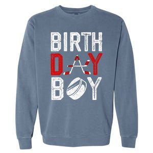 Birthday Party Decorations Hockey Winter Sports Fans Garment-Dyed Sweatshirt