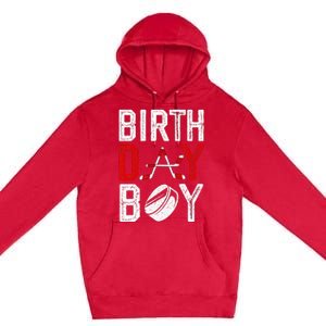 Birthday Party Decorations Hockey Winter Sports Fans Premium Pullover Hoodie