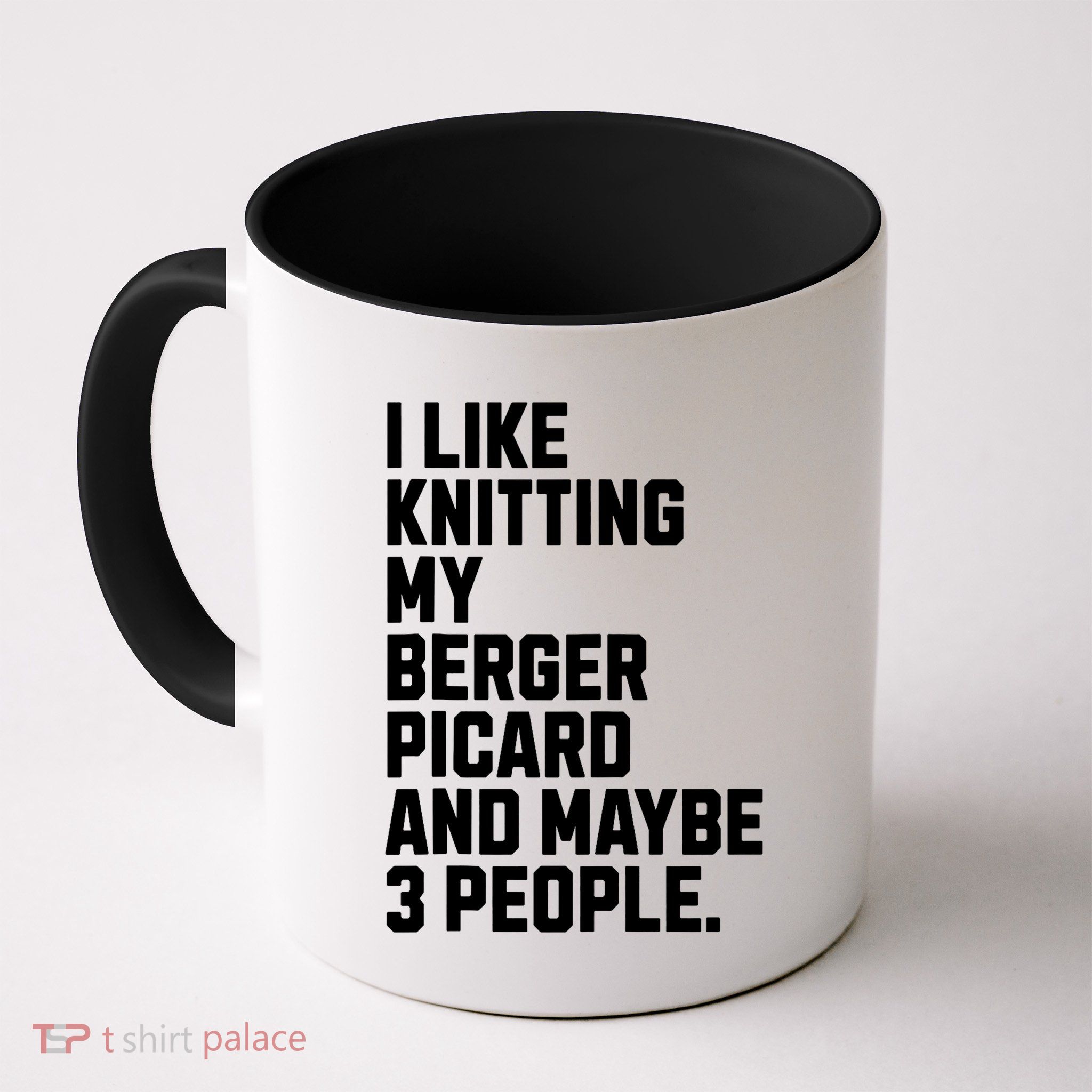 Berger Picard Dog Owner Knitting Lover Funny Knitter Mug