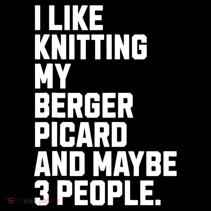 Berger Picard Dog Owner Knitting Lover Funny Knitter Drawstring Bag