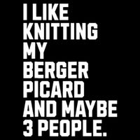 Berger Picard Dog Owner Knitting Lover Funny Knitter Toddler T-Shirt