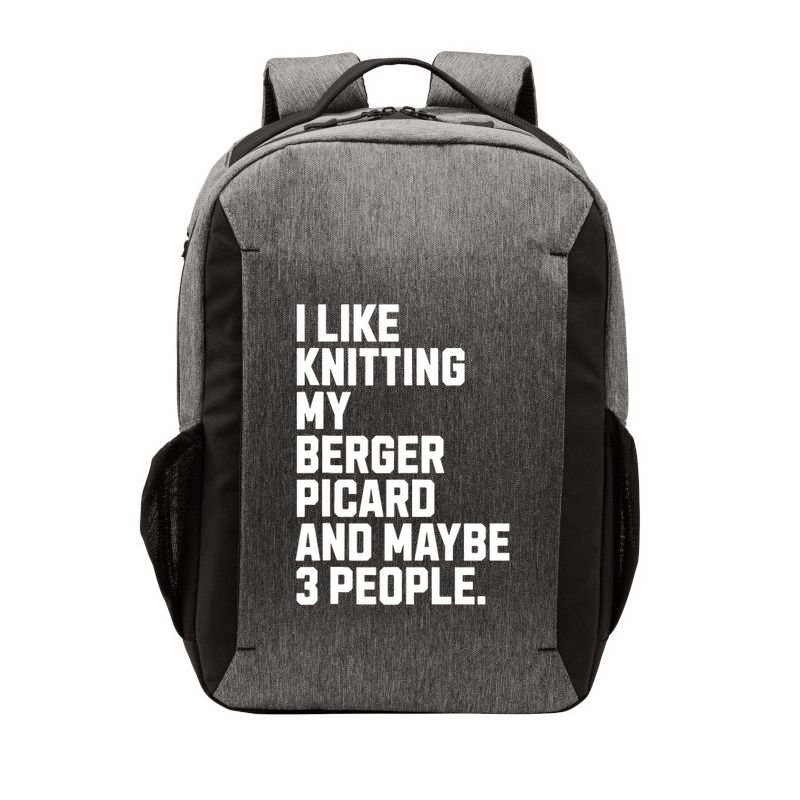 Berger Picard Dog Owner Knitting Lover Funny Knitter Vector Backpack