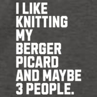 Berger Picard Dog Owner Knitting Lover Funny Knitter Vector Backpack